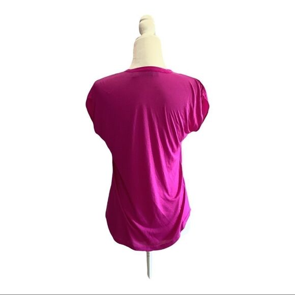 International Concepts-Fuchsia Sleeveless V Neck Blouse. Size P/P - Picture 2 of 2